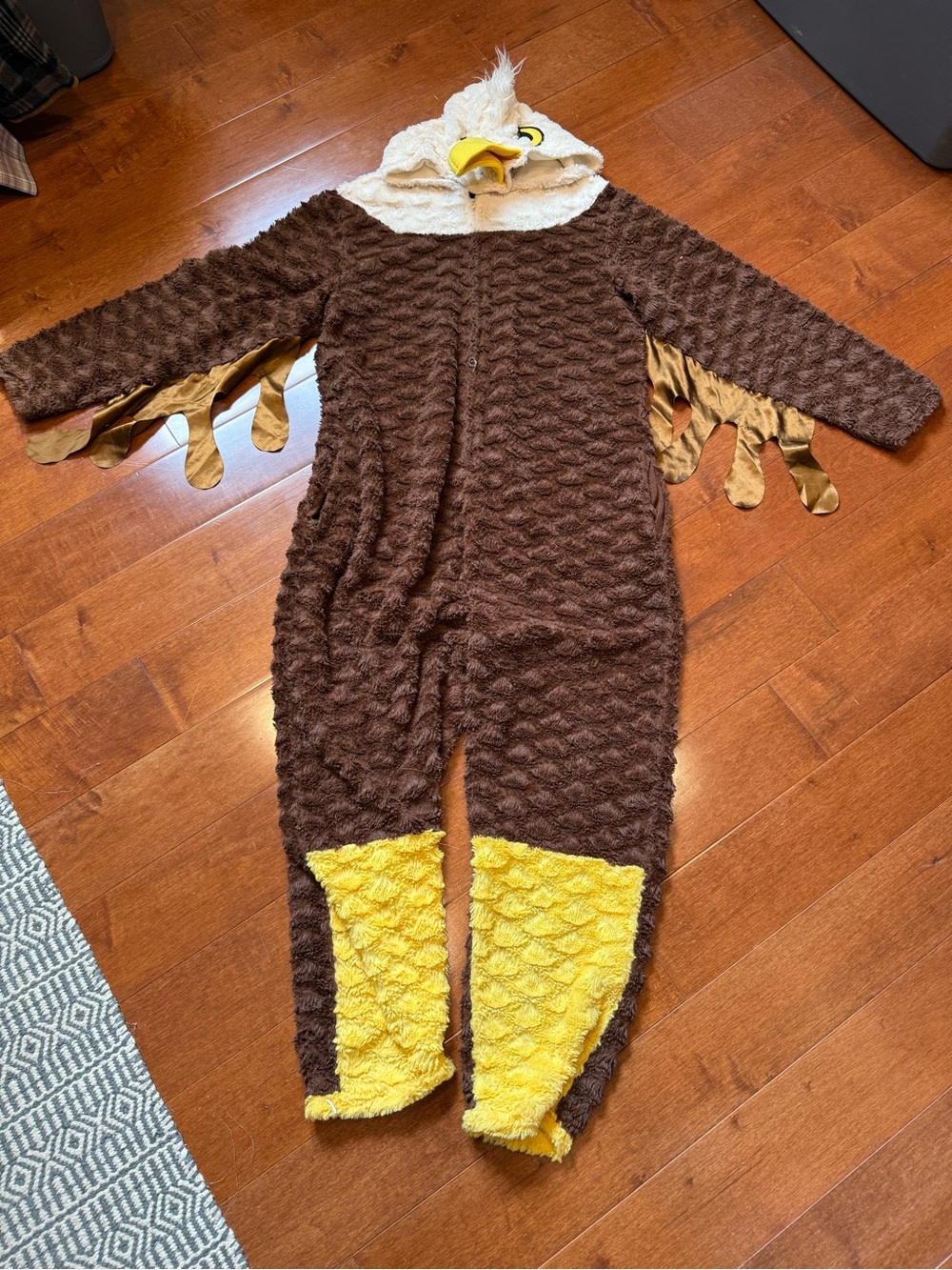 Adult Bald Eagle One-Piece Costume - L